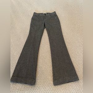 Banana Republic low rise flare herringbone  dress pant with cuff